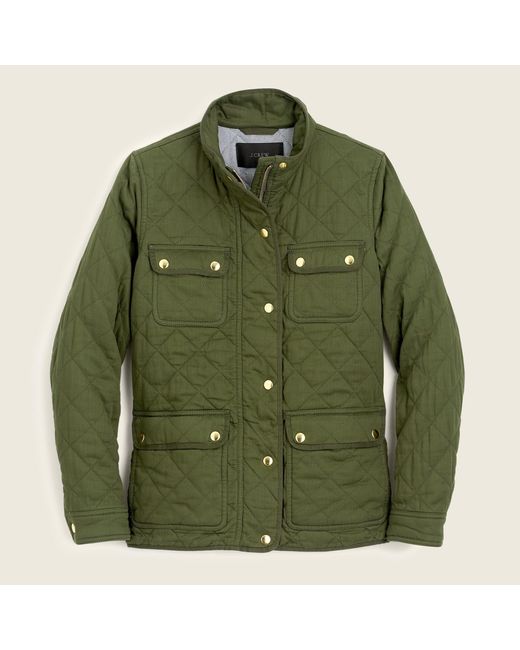 j crew quilted jacket womens