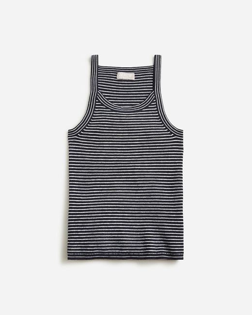 J.Crew Blue Featherweight Cashmere Ribbed Tank Top