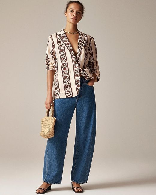 J.Crew Blue Sz Blockprints X Blazer