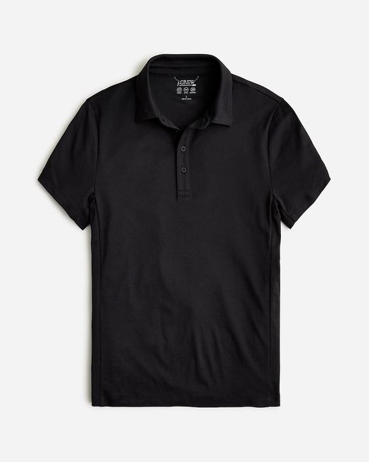 J.Crew Black Slim Performance Polo Shirt With Coolmax for men