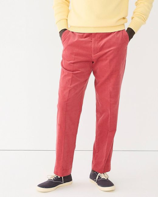 J.Crew Red Kenmare Relaxed-Fit Suit Pant for men