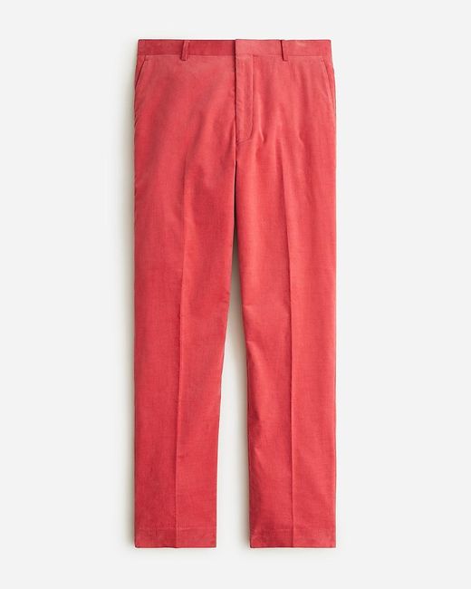 J.Crew Red Kenmare Relaxed-Fit Suit Pant for men