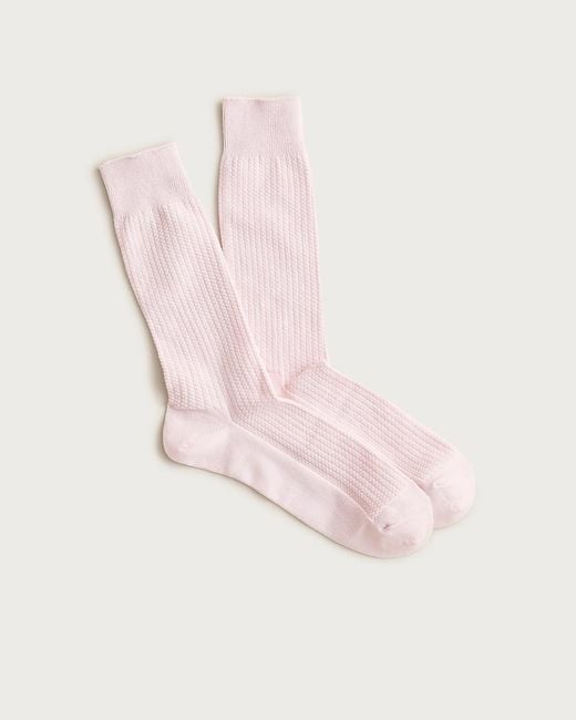 J.Crew Pink Texture-Stripe Socks for men