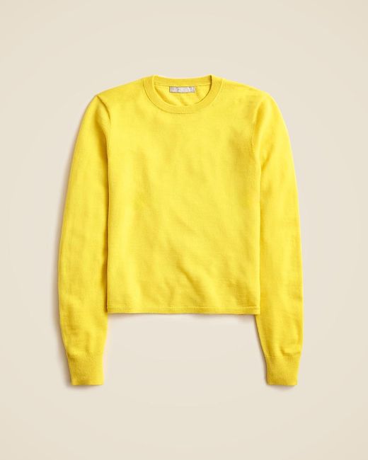 J.Crew Yellow Carolyn Fitted Crewneck Sweater