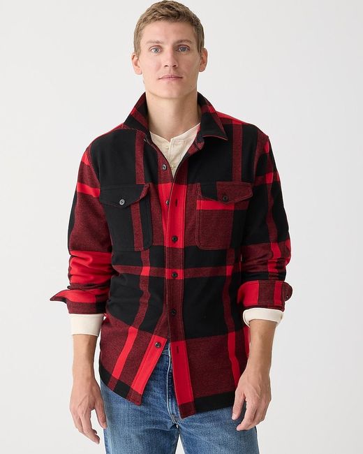 J.Crew Red Seaboard Soft-Knit Shirt for men