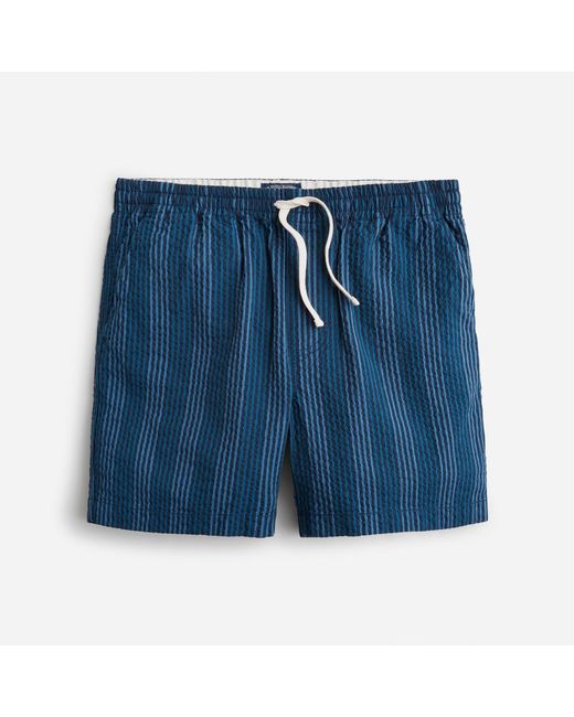 J.Crew 6" Dock Short In Stretch Seersucker in Blue for Men Lyst
