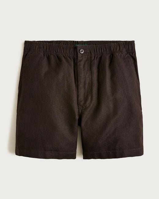 J.Crew Black 5.5' Pier Short for men