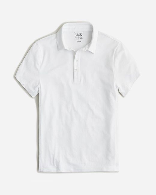 J.Crew White Slim Performance Polo Shirt With Coolmax for men