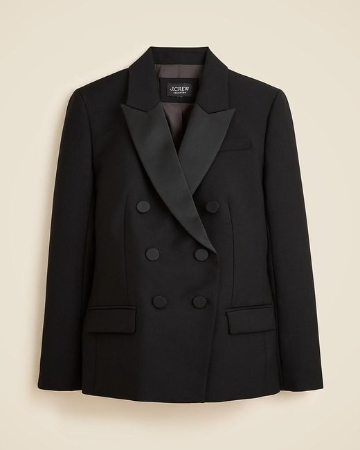 J.Crew Black Double-Breasted Blazer
