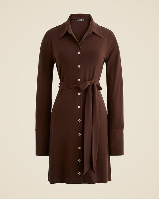 J.Crew Brown Mini Shirtdress