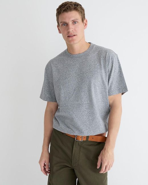 J.Crew Gray Relaxed Premium-Weight Cotton No-Pocket T-Shirt for men