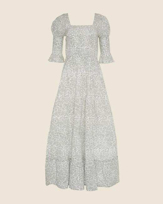 J.Crew White Sz Blockprints Berenice Dress