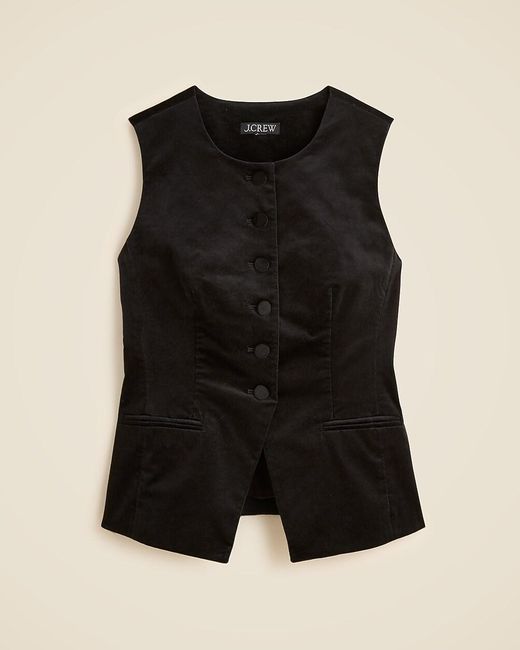 J.Crew Black Essential Cutaway Vest Top
