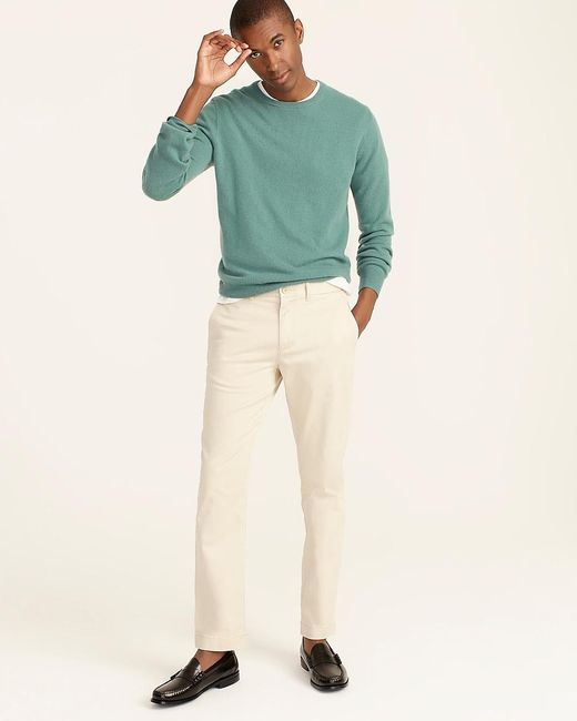 J.Crew Green 770 Straight-Fit Stretch Chino Pant for men