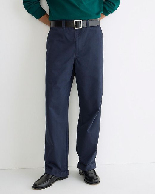 J.Crew Blue Giant-Fit Chino Pant for men