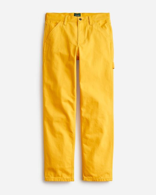 J.Crew Yellow Carpenter Pant for men