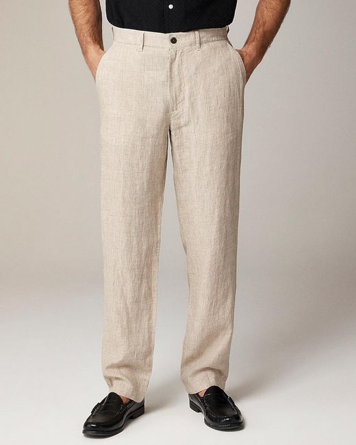 J.Crew Natural Classic-Fit Linen Trouser for men