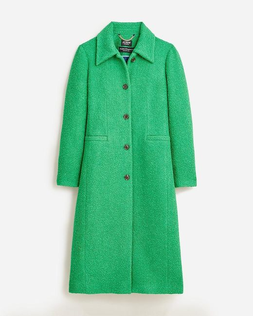 J.Crew Green Collection A-Line Topcoat