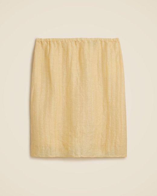 J.Crew Natural Textured Linen-Blend Skirt