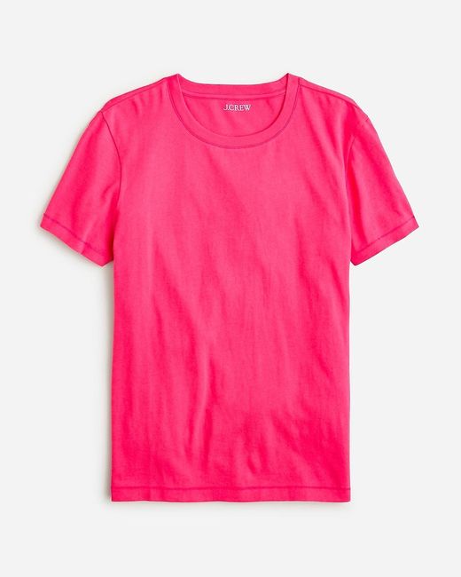 J.Crew Pink Vintage Jersey Classic-Fit Crewneck T-Shirt