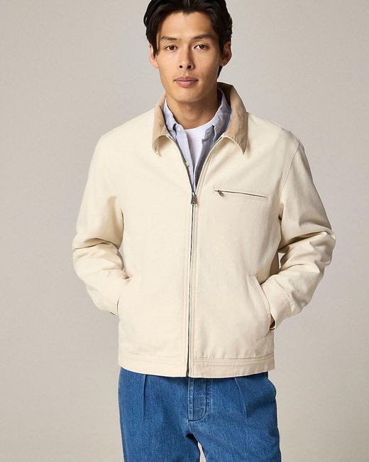 J.Crew Blue Wallace & Barnes Lightweight Canvas Work Jacket for men