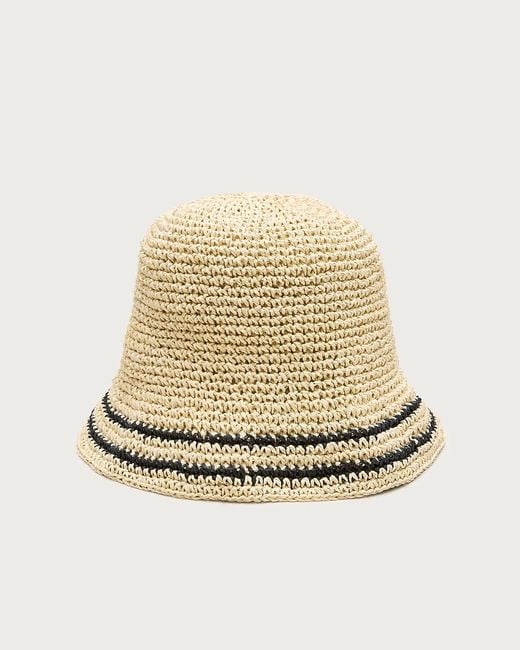 J.Crew Natural Straw Bucket Hat