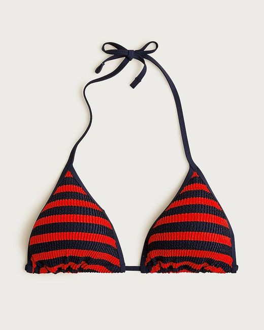 J.Crew Natural Halter Scrunchie String Bikini Top