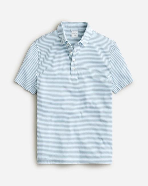 J.Crew White Performance Polo Shirt With Coolmax for men