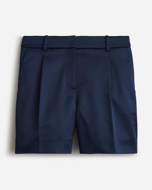 J.Crew Blue Pleated Suit Short