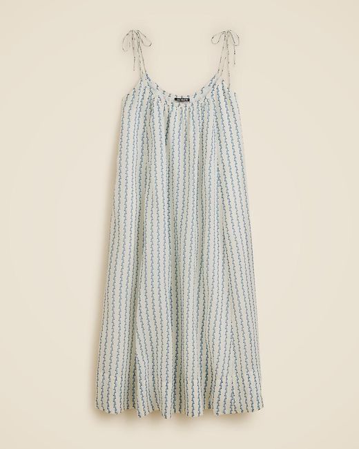 J.Crew Natural Floaty Tie-Shoulder Dress