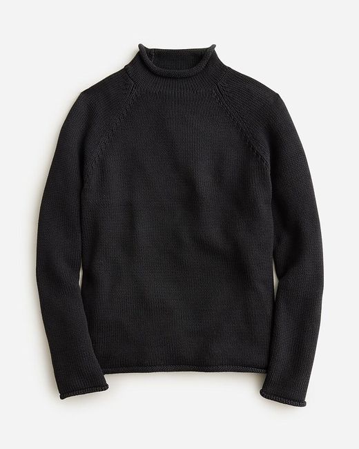 J.Crew Black 1988 Heritage Cotton Rollneck Sweater for men