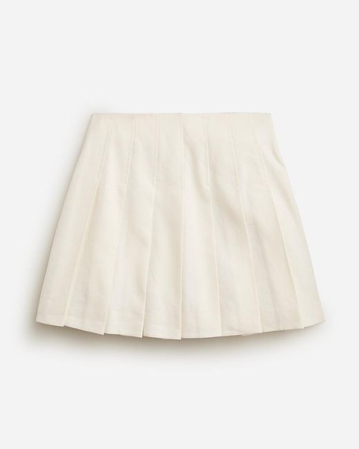 J.Crew Natural Pleated Mini Skirt