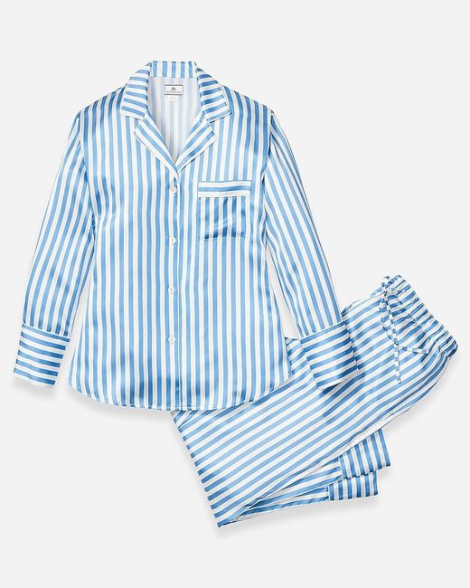 J.Crew Blue Petite Plume Pajama Set