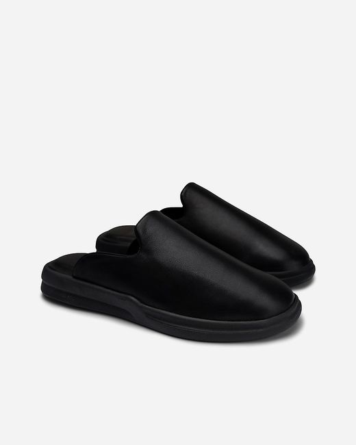 J.Crew Black Lusso Cloud Pelli Smooth Leather Slip-Ons for men