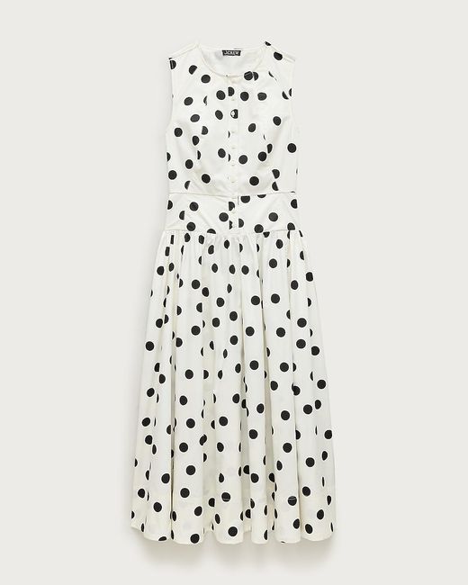 J.Crew White Button-Front Dress