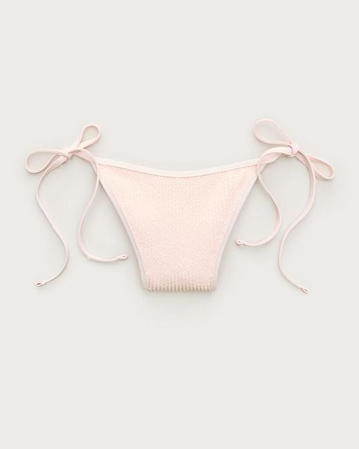J.Crew Natural Cheeky Scrunchie String Bikini Bottom