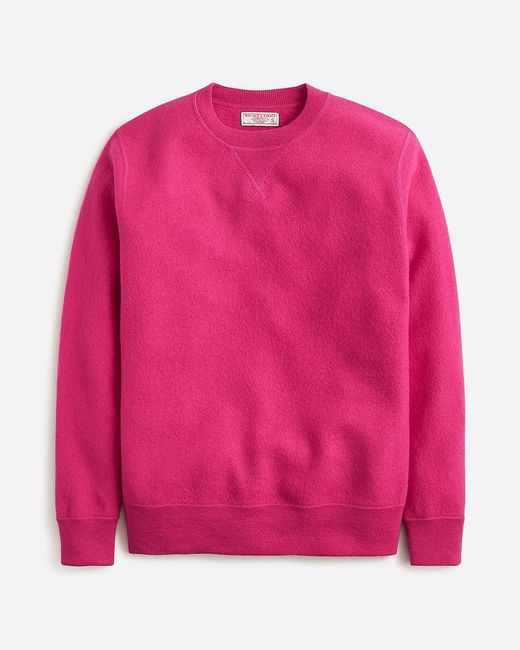 J.Crew Pink Wallace & Barnes Boiled Merino Wool Crewneck Sweatshirt for men