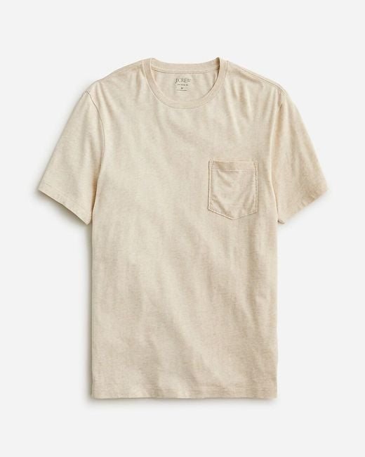 J.Crew Natural Broken-In Short-Sleeve Pocket T-Shirt for men