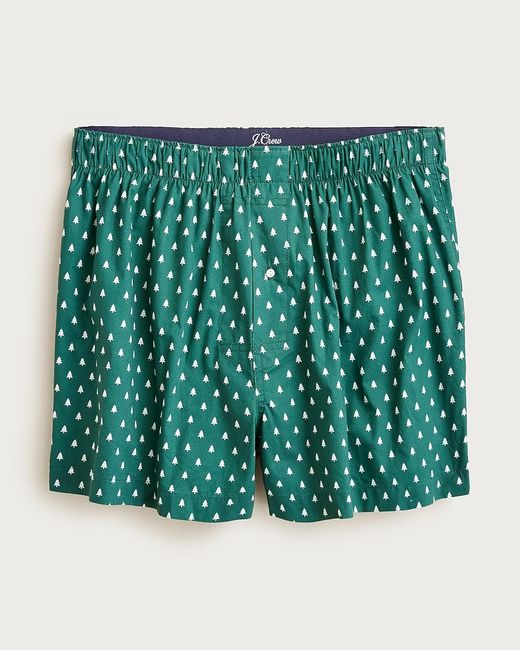 J.Crew Green Printed Boxers for men