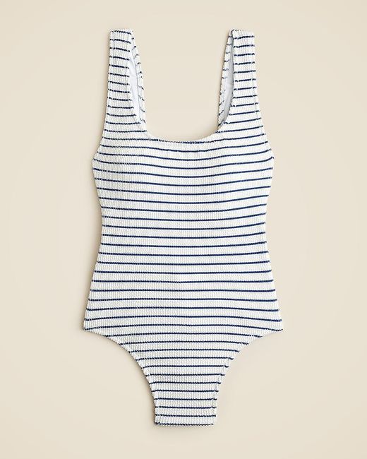 J.Crew Blue Claudia Scrunchie One-Piece