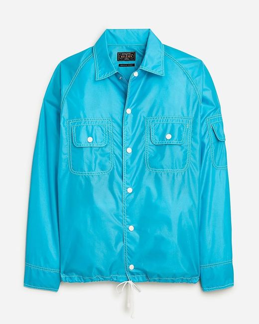 J.Crew Blue Beams Plus Nylon Sports Shirt-Jacket for men