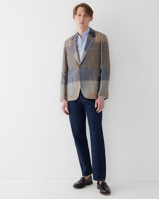 J.Crew Blue Kenmare Relaxed-Fit Blazer for men