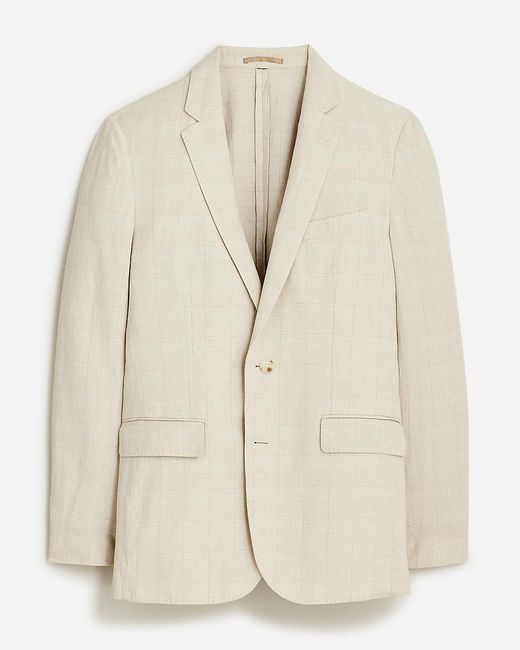 J.Crew Natural Ludlow Slim-Fit Unstructured Suit Jacket for men