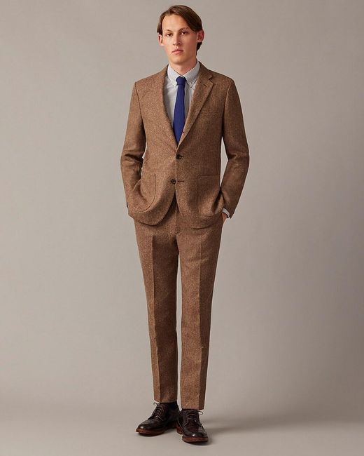 J.Crew Brown Ludlow Slim-Fit Suit Jacket for men