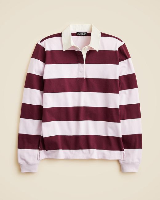 J.Crew Red New Premium-Weight Classic Rugby Shirt