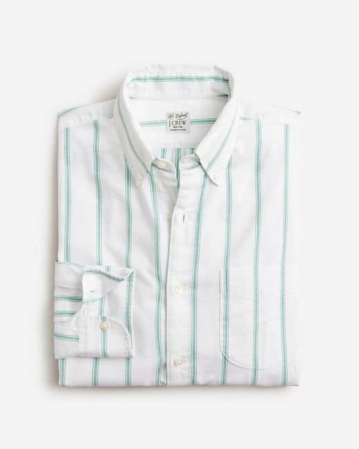 J.Crew White Tall Broken-In Organic Cotton Oxford Shirt for men