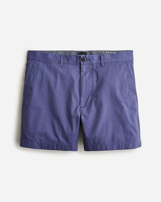 J.Crew Blue 5" Stretch Chino Short for men