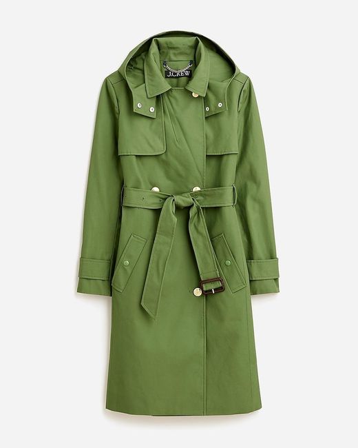 J.Crew Green New Icon Trench