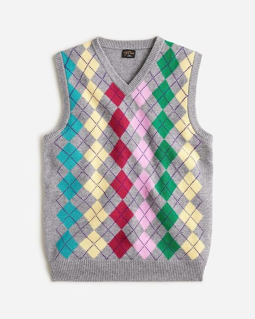 J.Crew Gray Cashmere Sweater-Vest for men