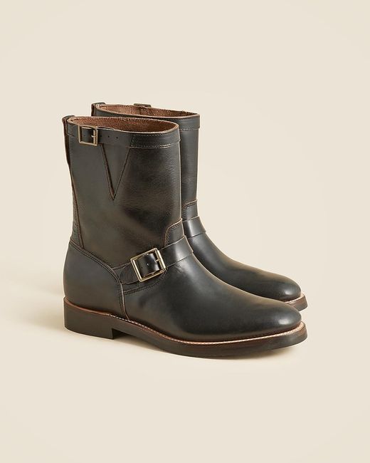J.Crew Black Hambleton Engineer Boots for men